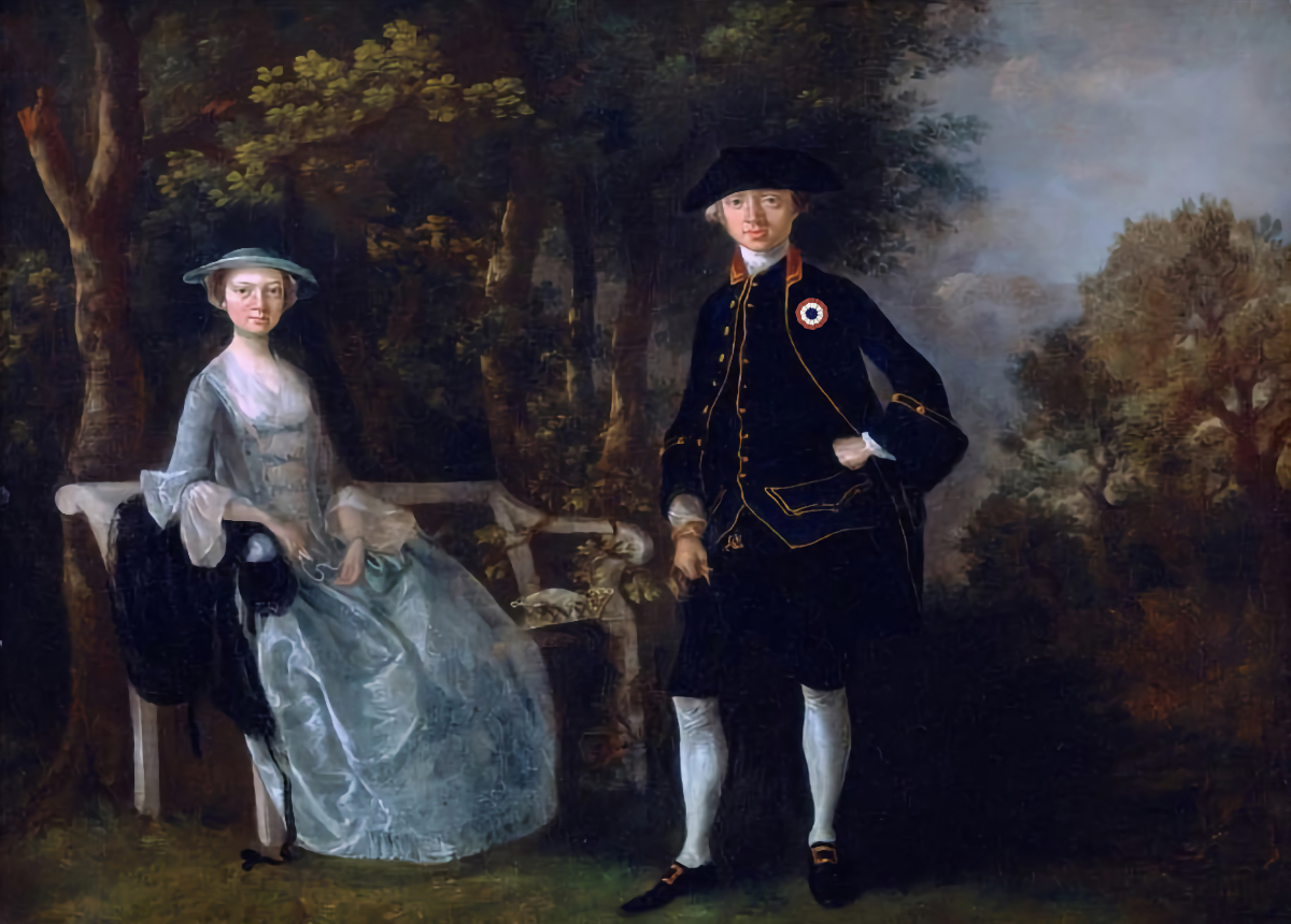 Lady Lloyd et son fils 1745 - jeu de l'intrus (Gainsborough)