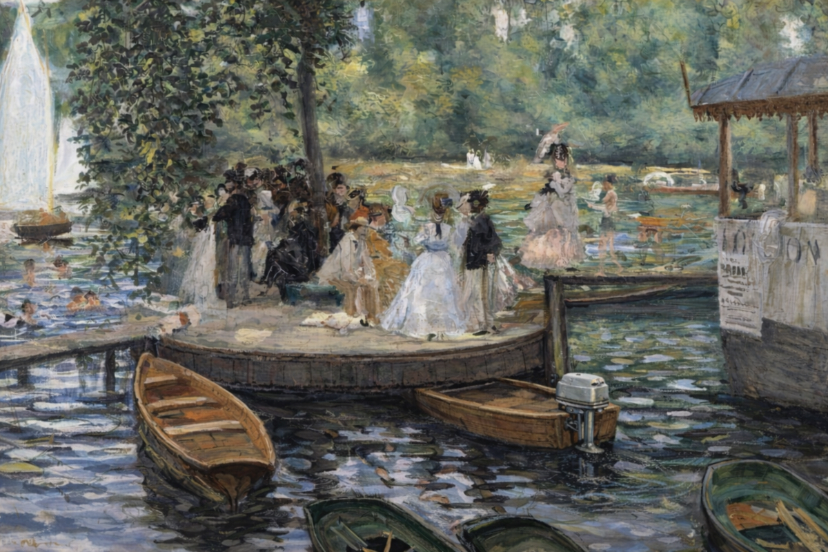 La Grenouillère 1869 - jeu de l'intrus