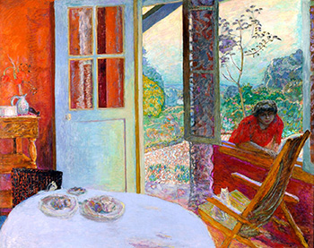 Représentation d'une scène de la vie quotidienne par Pierre Bonnard