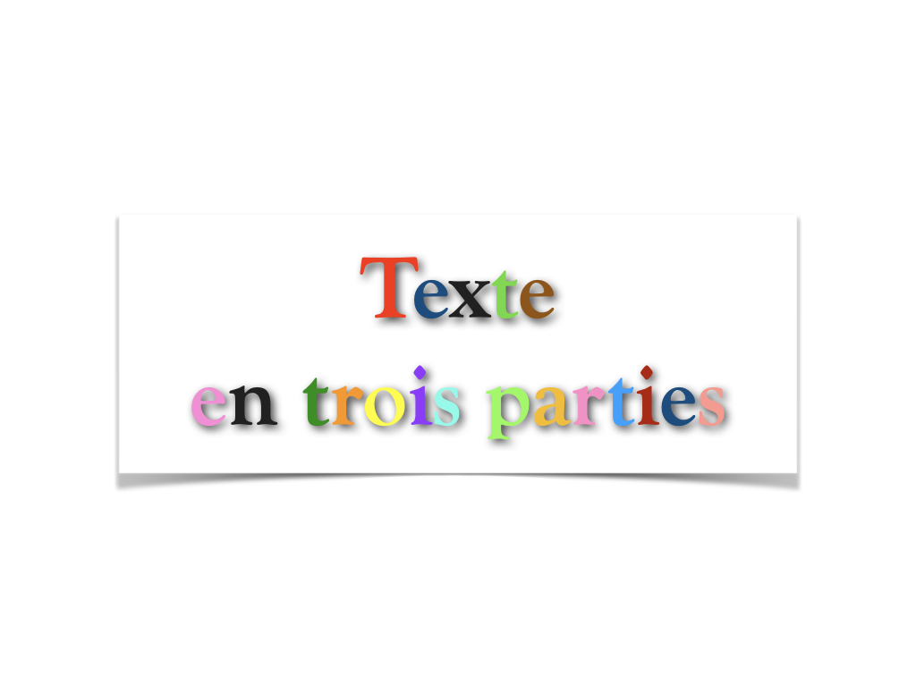 Proposition d'écriture