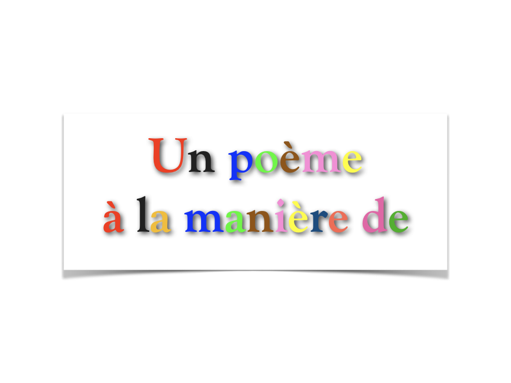 Proposition d'écriture